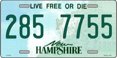 NH license plate 2857755
