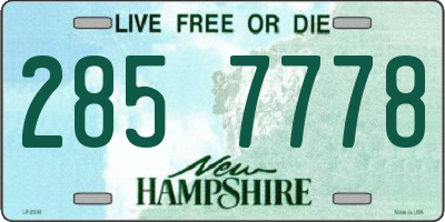 NH license plate 2857778