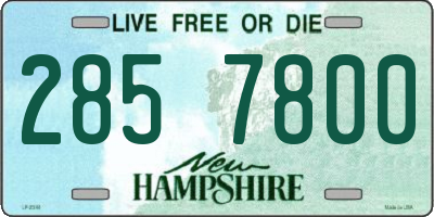 NH license plate 2857800