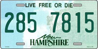 NH license plate 2857815