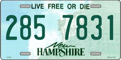 NH license plate 2857831