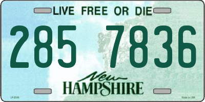 NH license plate 2857836