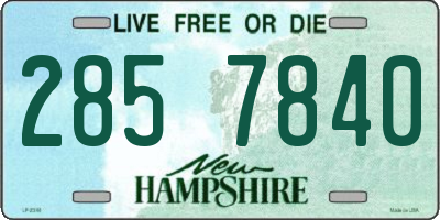NH license plate 2857840