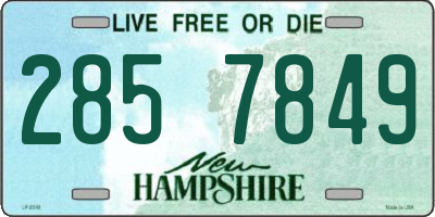 NH license plate 2857849