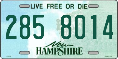 NH license plate 2858014