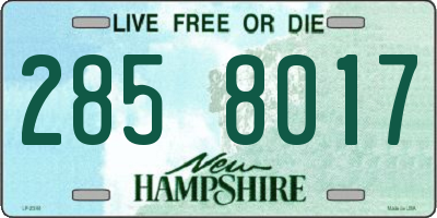 NH license plate 2858017