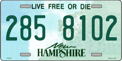 NH license plate 2858102