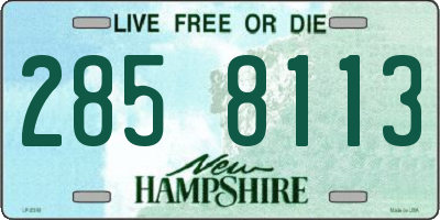 NH license plate 2858113