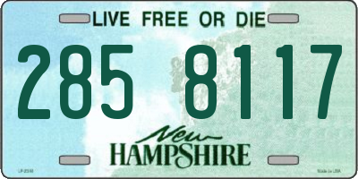 NH license plate 2858117