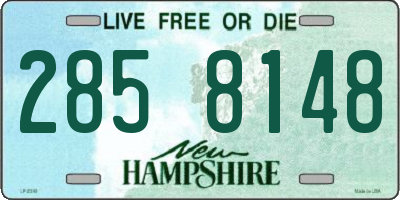 NH license plate 2858148
