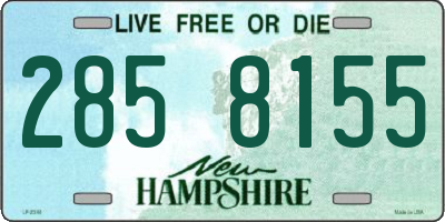 NH license plate 2858155