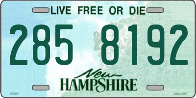 NH license plate 2858192