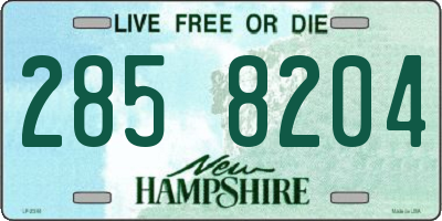 NH license plate 2858204