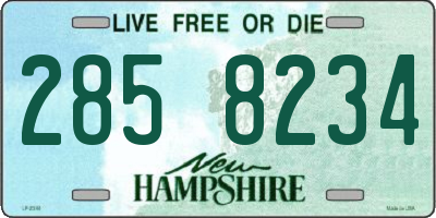 NH license plate 2858234