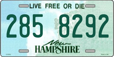 NH license plate 2858292