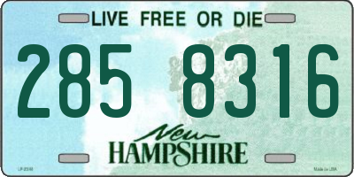 NH license plate 2858316