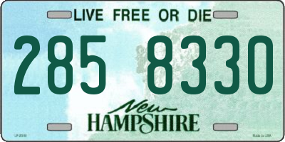 NH license plate 2858330
