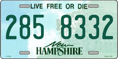 NH license plate 2858332