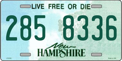 NH license plate 2858336