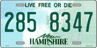 NH license plate 2858347