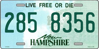 NH license plate 2858356