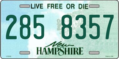 NH license plate 2858357