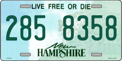 NH license plate 2858358