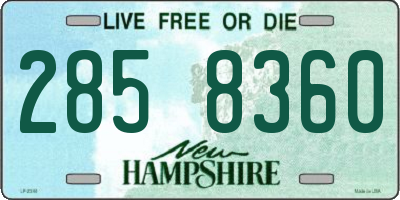 NH license plate 2858360