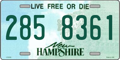 NH license plate 2858361