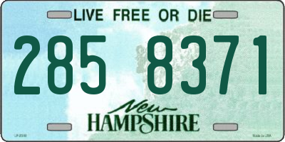 NH license plate 2858371