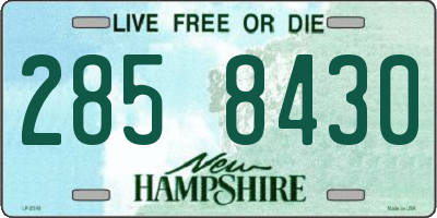 NH license plate 2858430