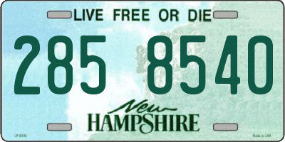 NH license plate 2858540
