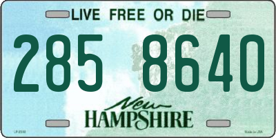 NH license plate 2858640