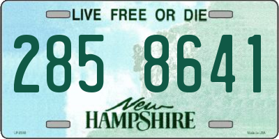 NH license plate 2858641