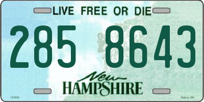 NH license plate 2858643