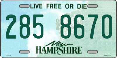 NH license plate 2858670