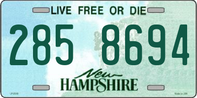 NH license plate 2858694