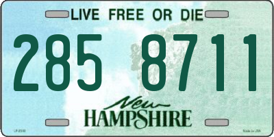 NH license plate 2858711