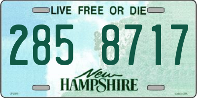 NH license plate 2858717