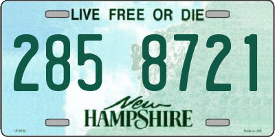 NH license plate 2858721