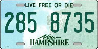 NH license plate 2858735