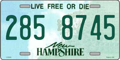 NH license plate 2858745