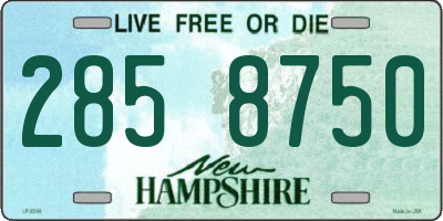 NH license plate 2858750