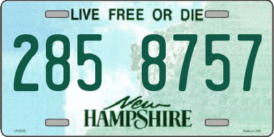 NH license plate 2858757