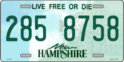 NH license plate 2858758