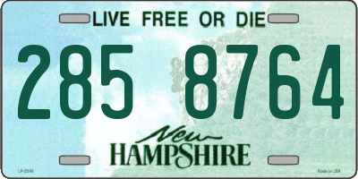 NH license plate 2858764