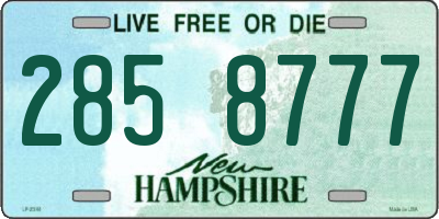 NH license plate 2858777