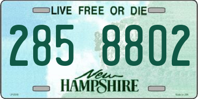 NH license plate 2858802