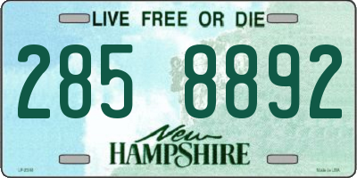NH license plate 2858892