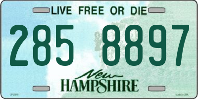 NH license plate 2858897